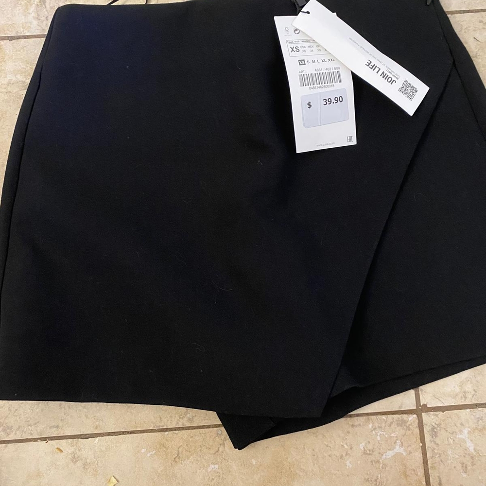 Zara Elegant Black Skort